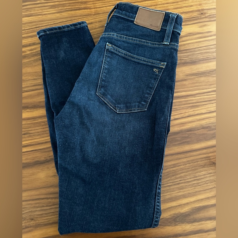 Madewell Dark Blue Denim High Rise Skinny Jeans Size 28